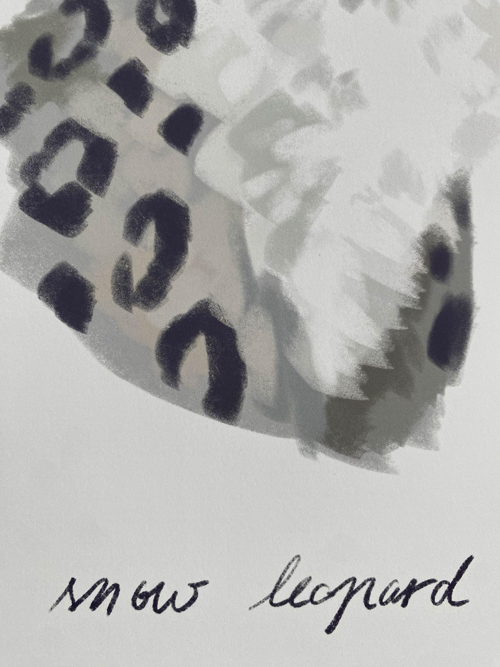 Snow Leopard art print - Wildlife Illustration