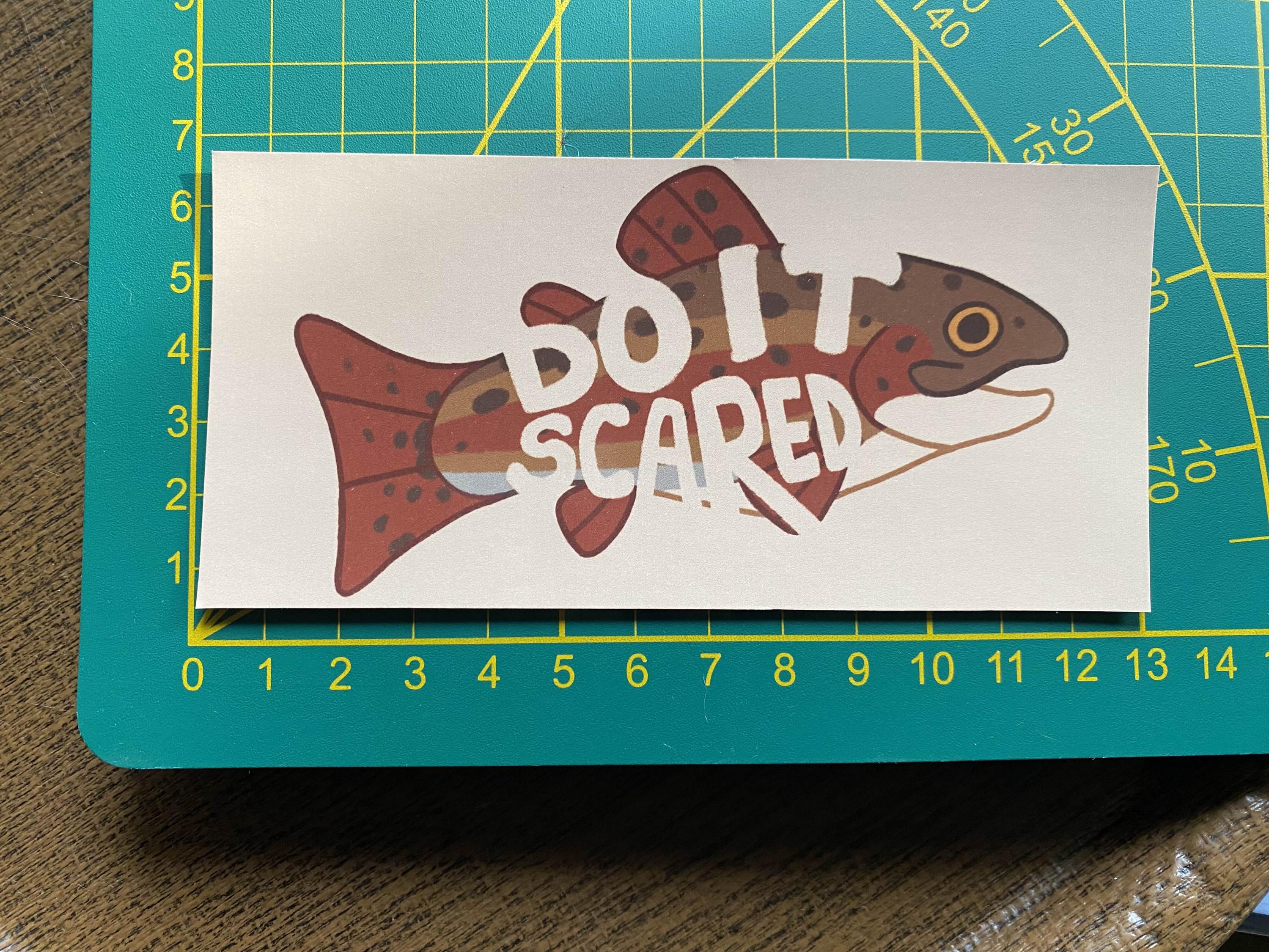 Motivational fishes sticker