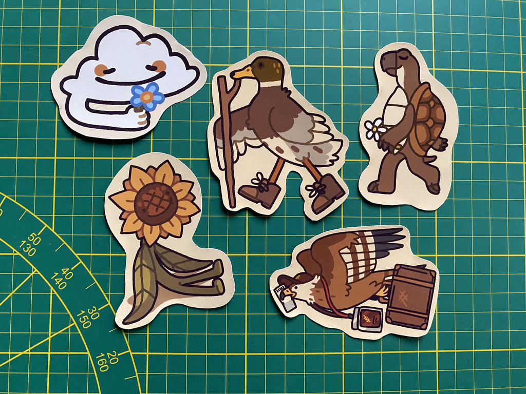Inktober 2024 stickers day 6-10