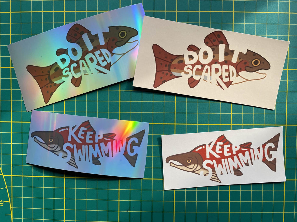 Motivational fishes sticker