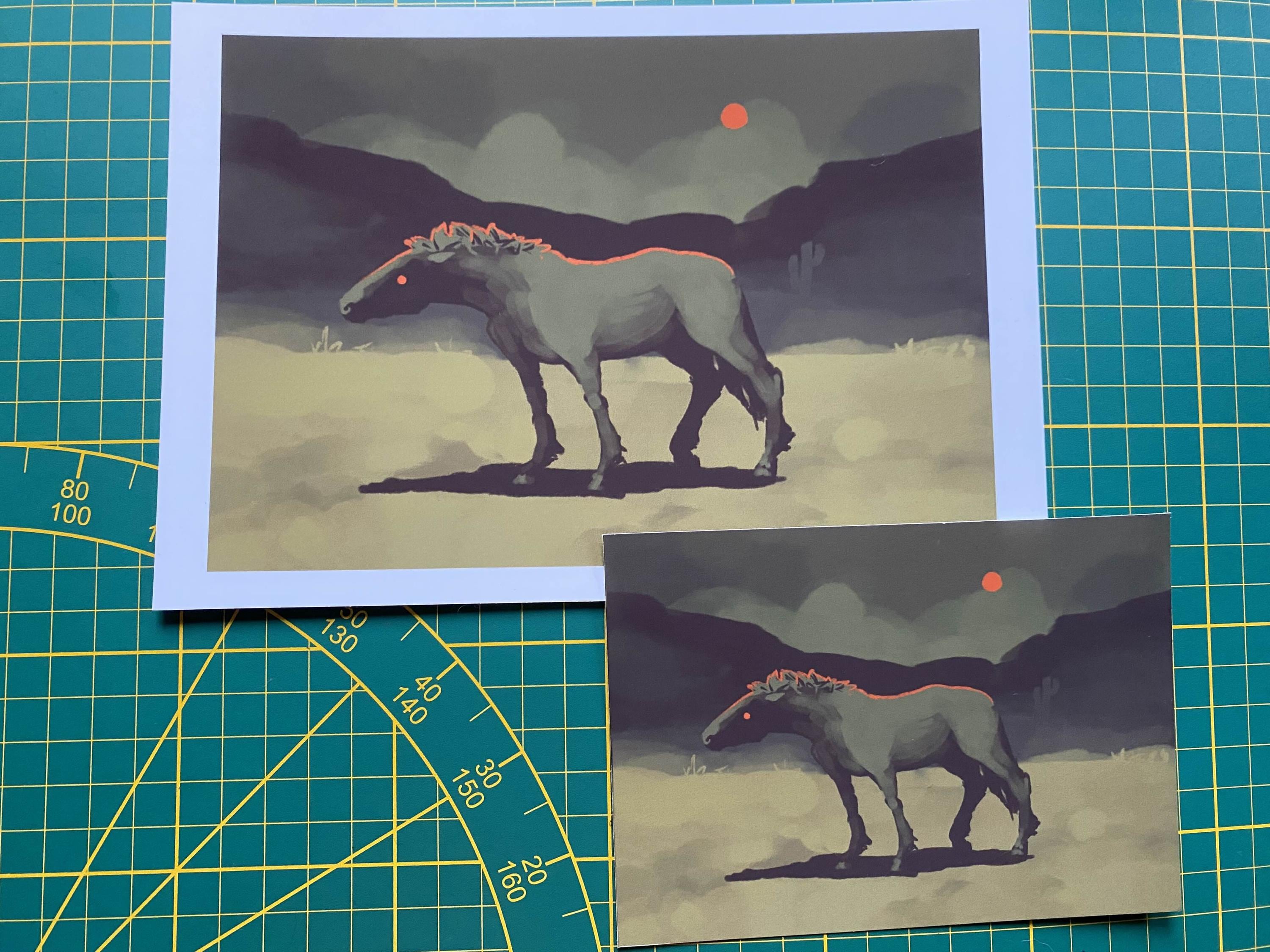"Empty desert" art print