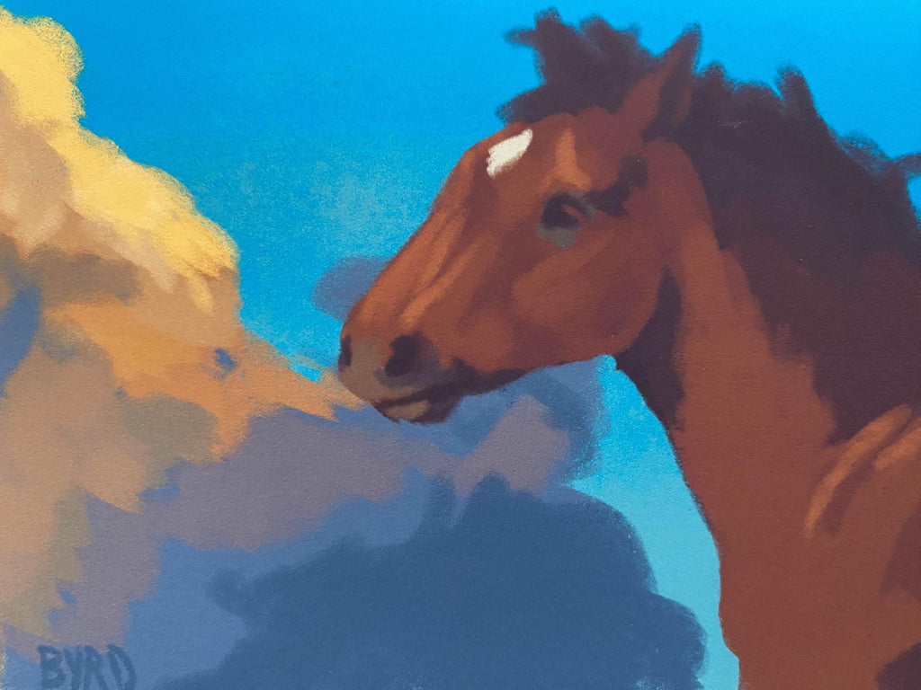 "Late Basking" art print