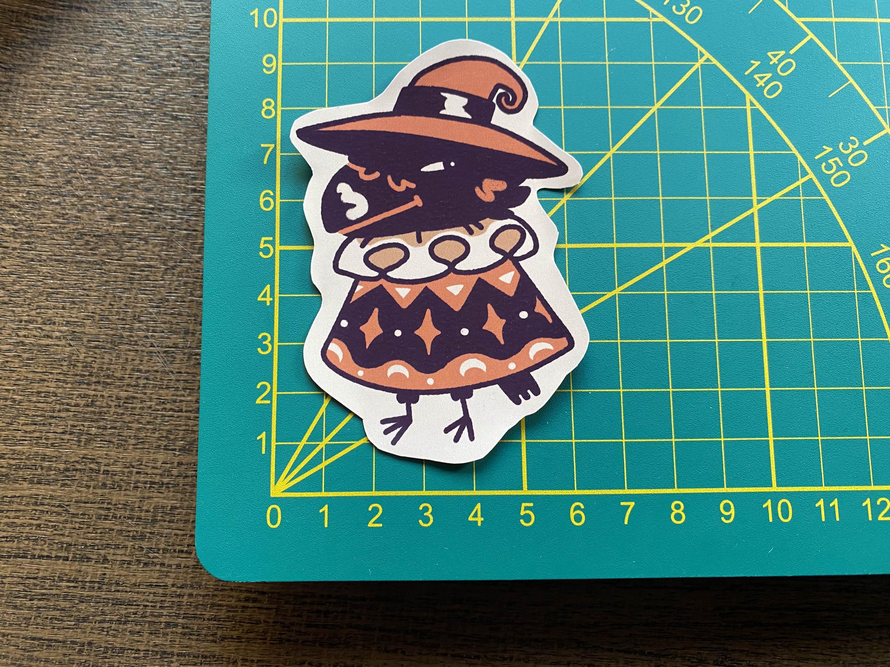Halloween birds stickers