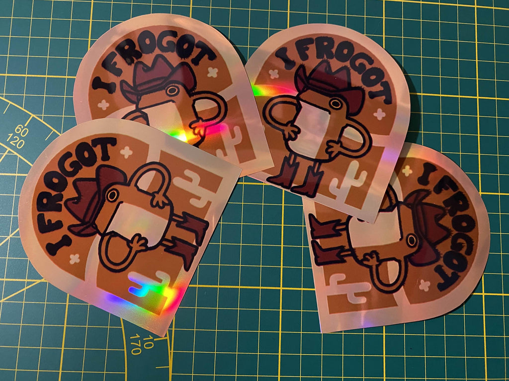 I Frogot sticker