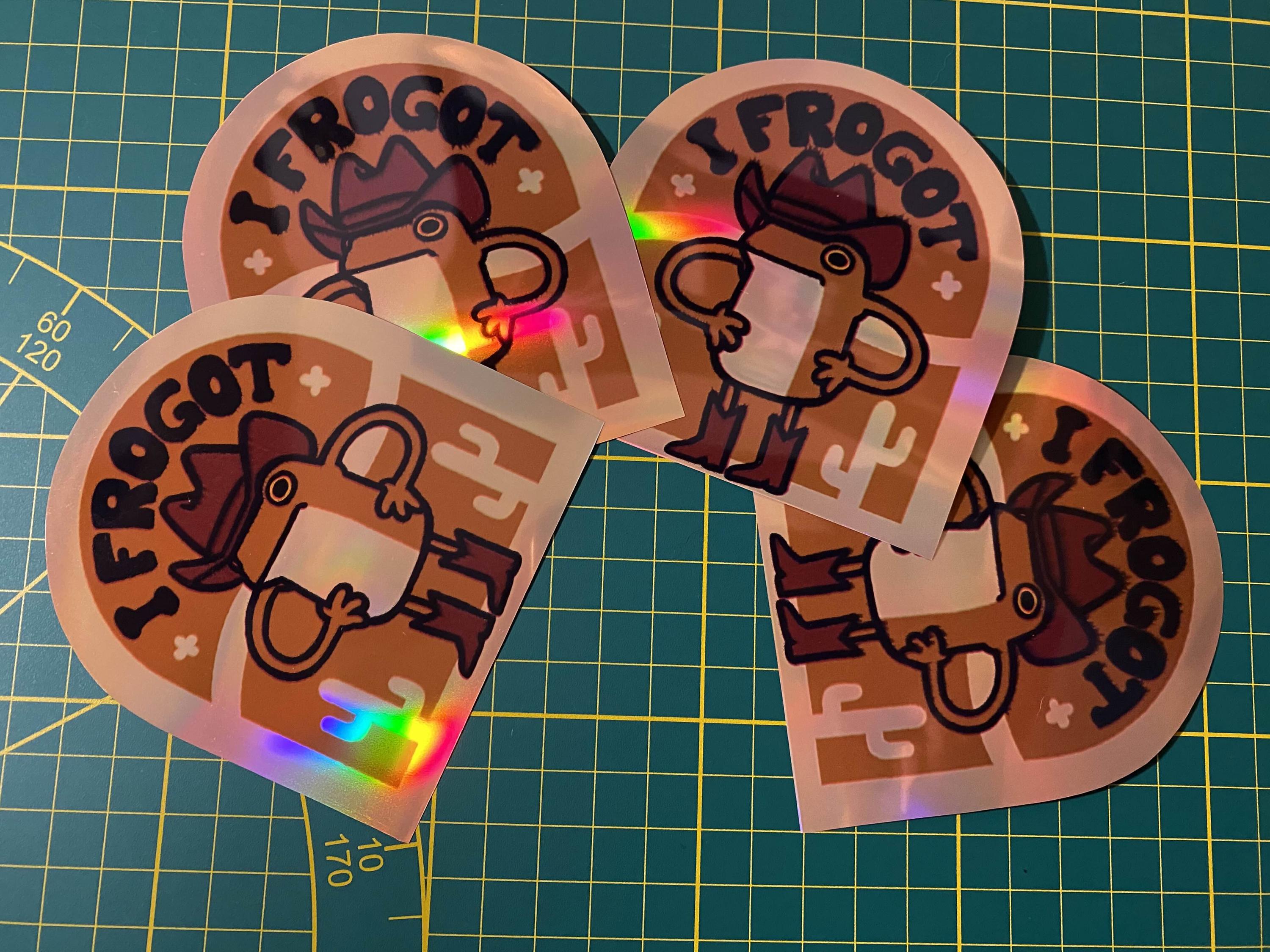 I Frogot sticker