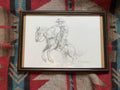"Bucking ranger" - Framed original