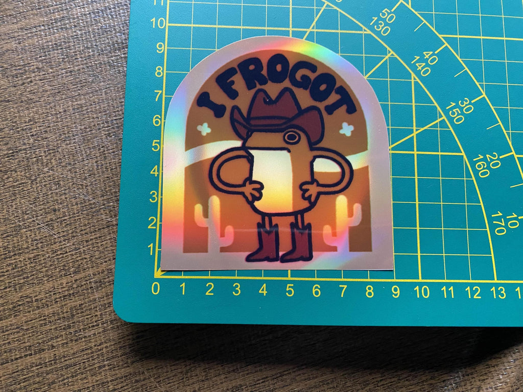 I Frogot sticker