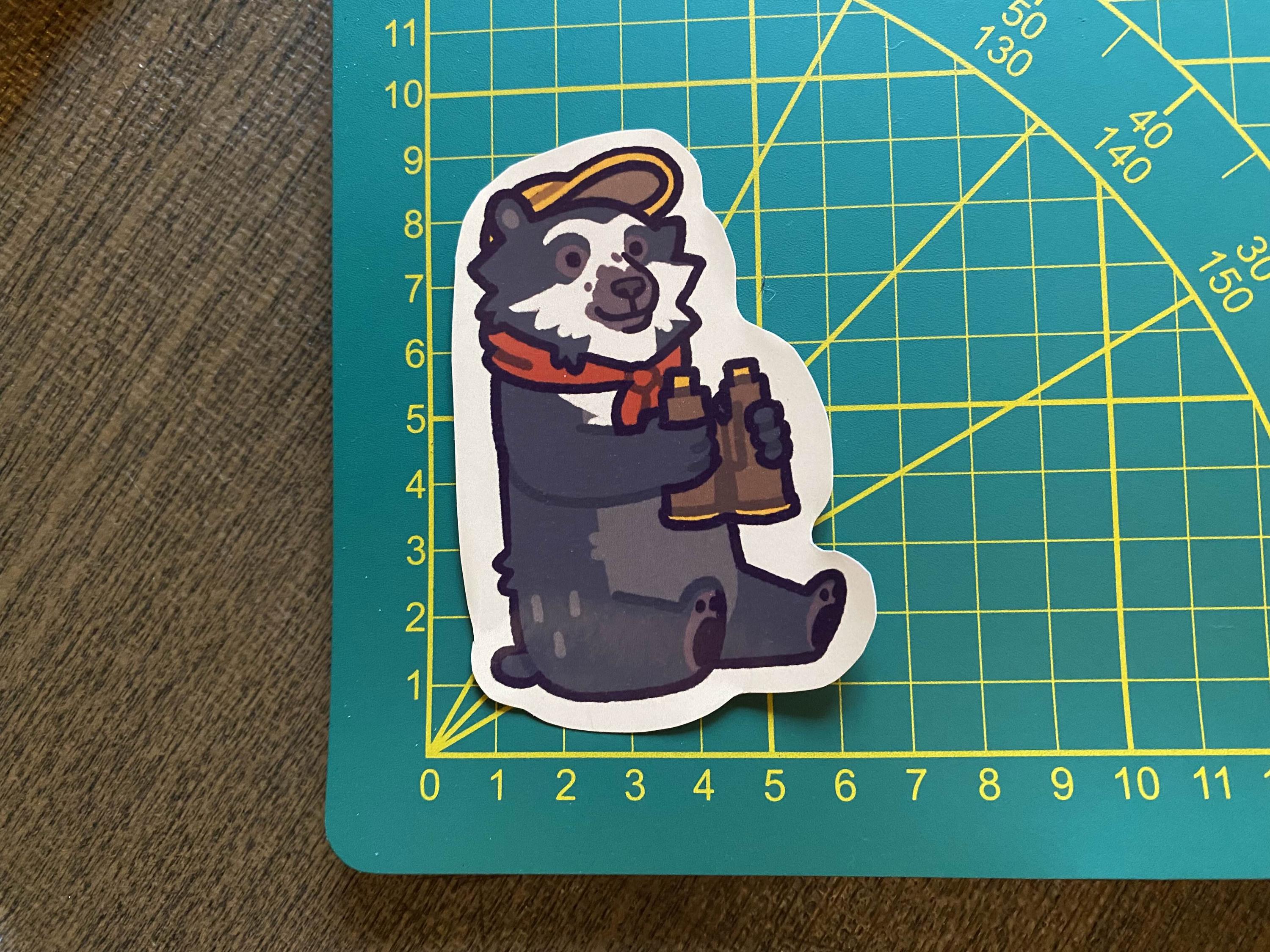 Inktober 2024 stickers day 1-5
