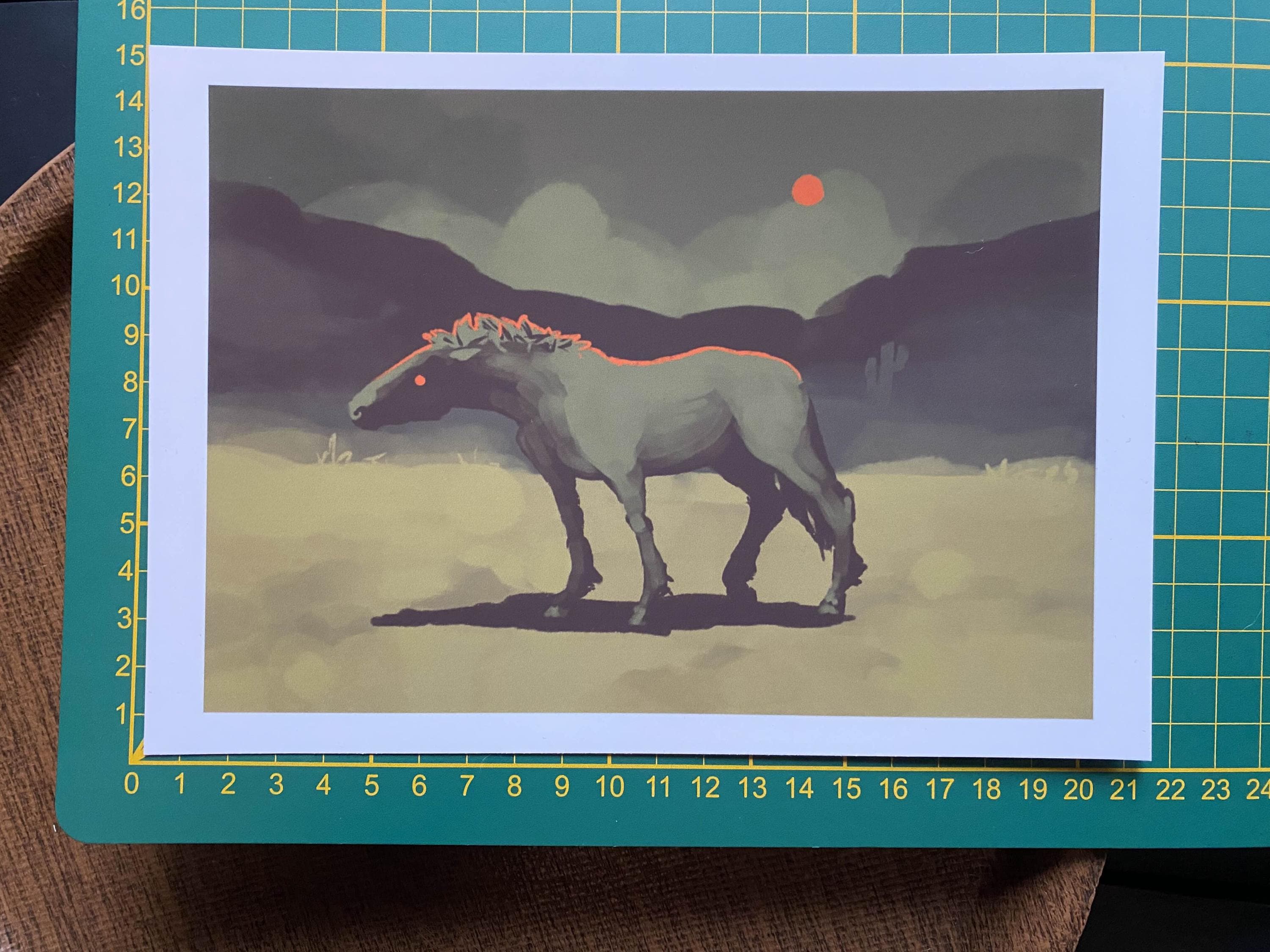 "Empty desert" art print