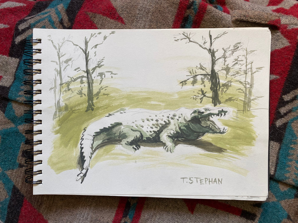 "Sunbathing", original sketch
