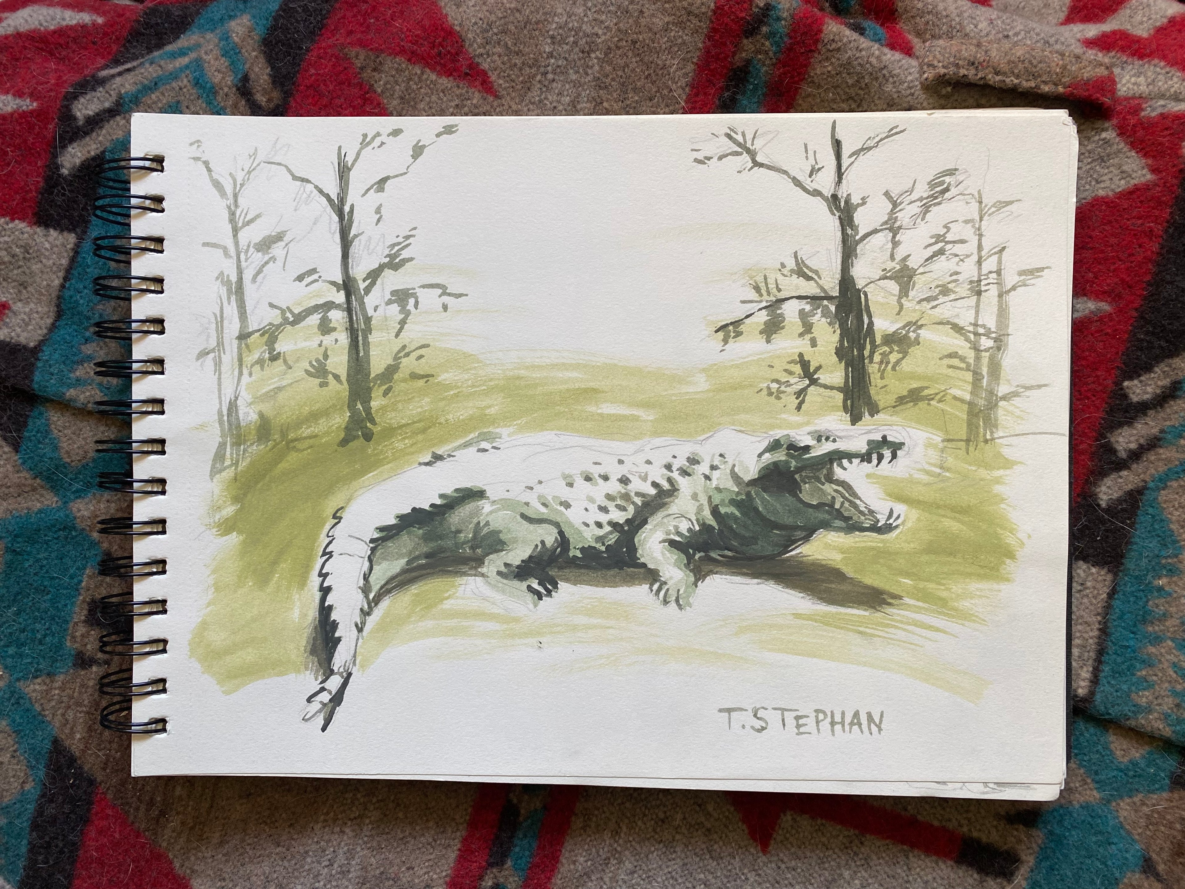 "Sunbathing", original sketch