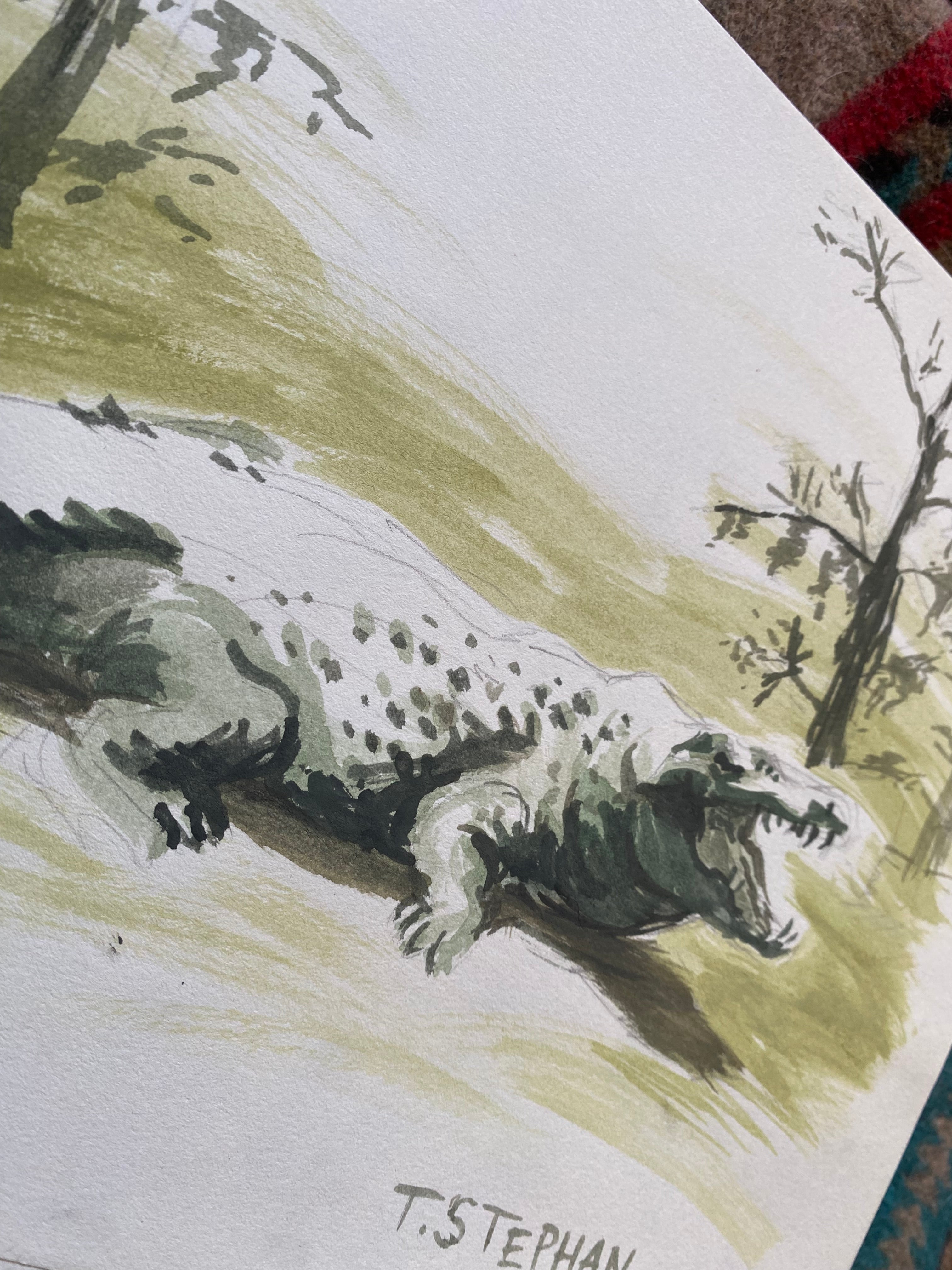 "Sunbathing", original sketch