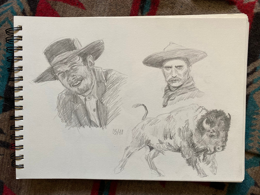 "Into the Steppe", original sketch