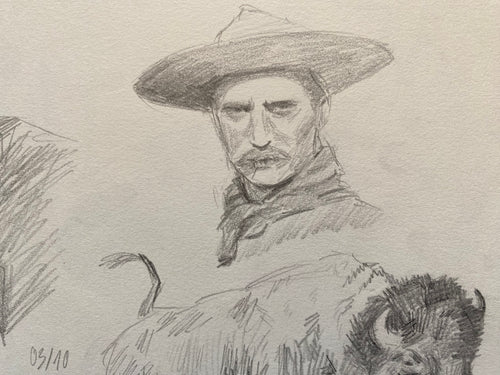 "Into the Steppe", original sketch