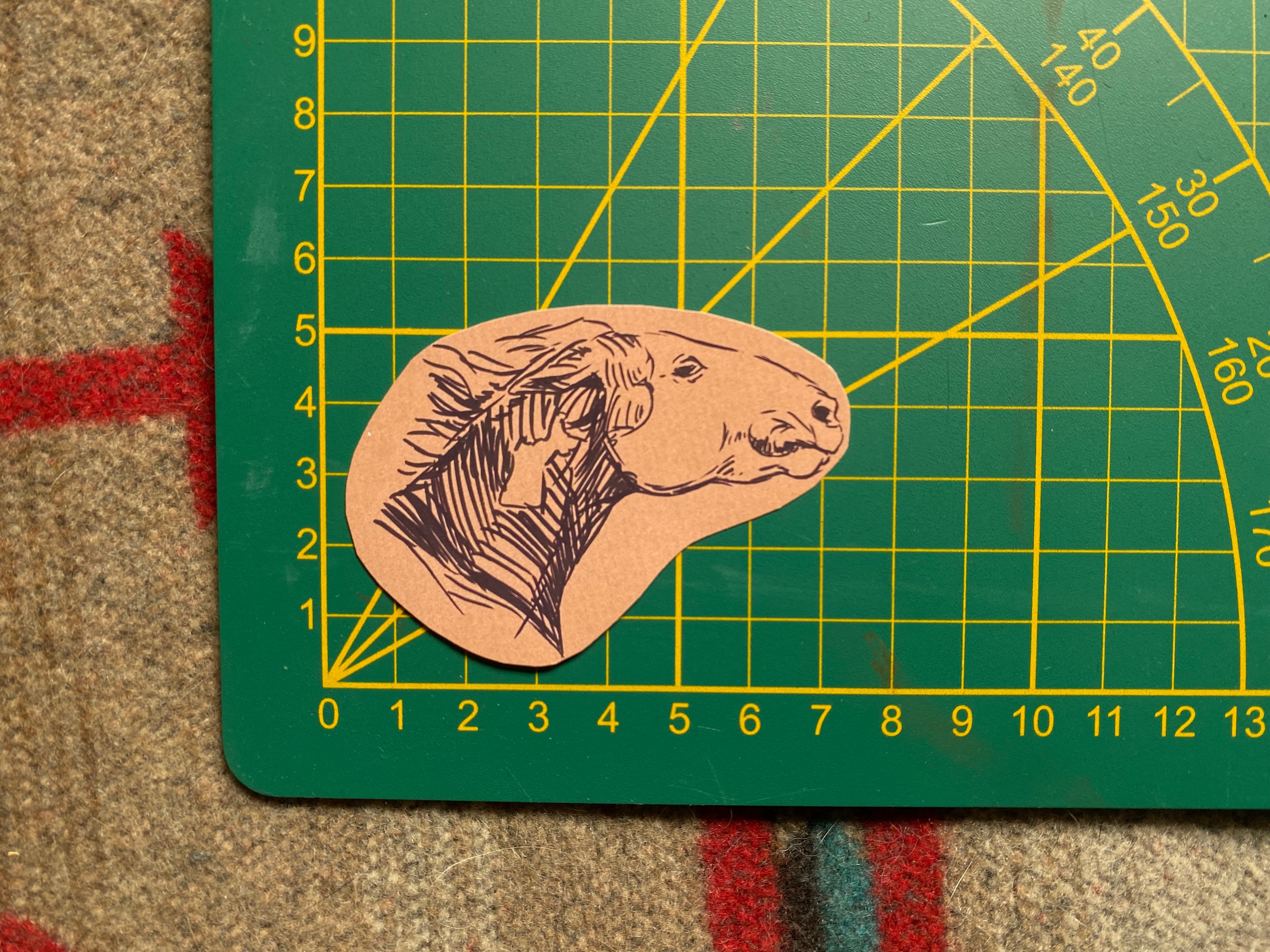 Ink sketches stickers