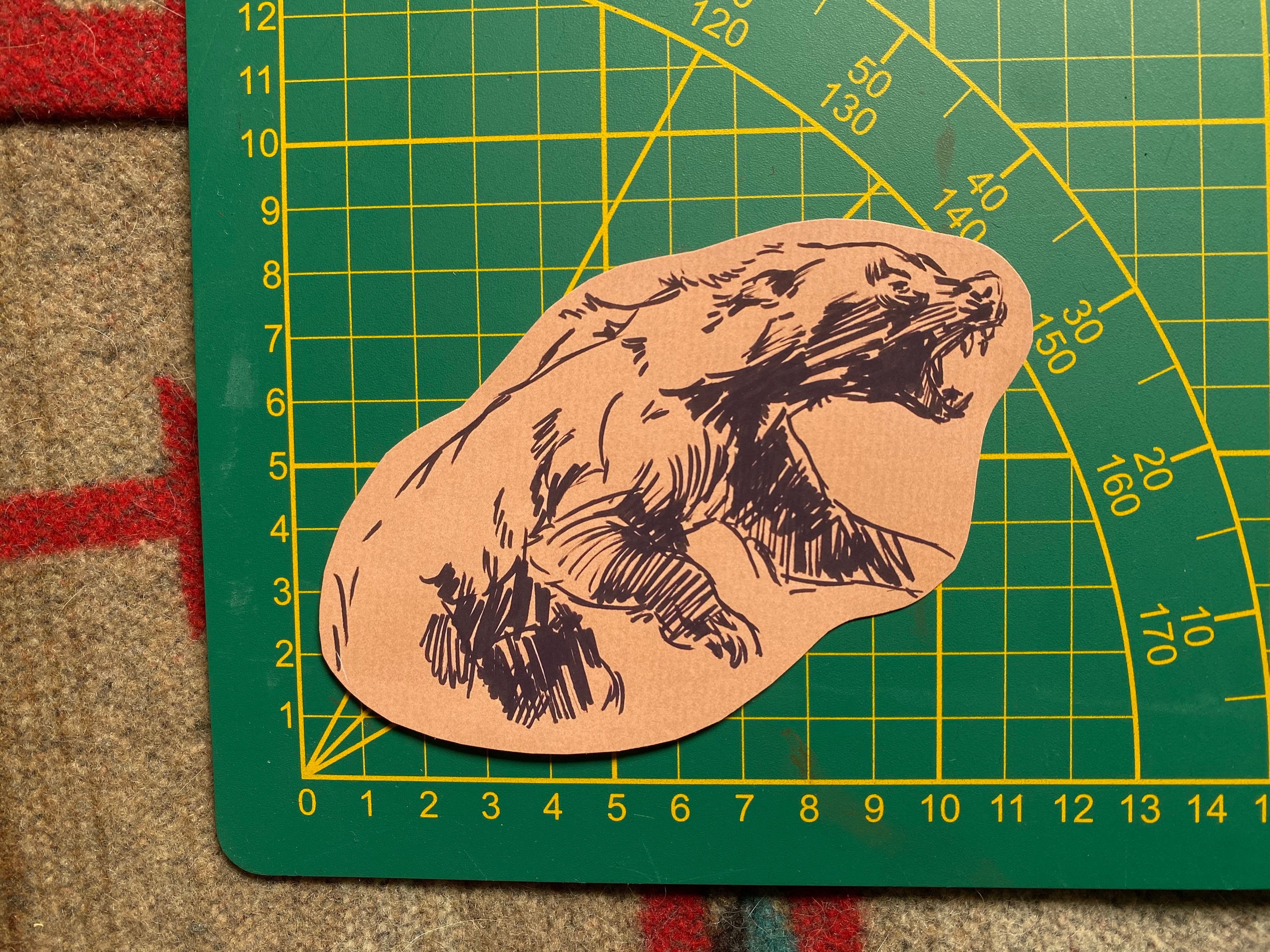 Ink sketches stickers