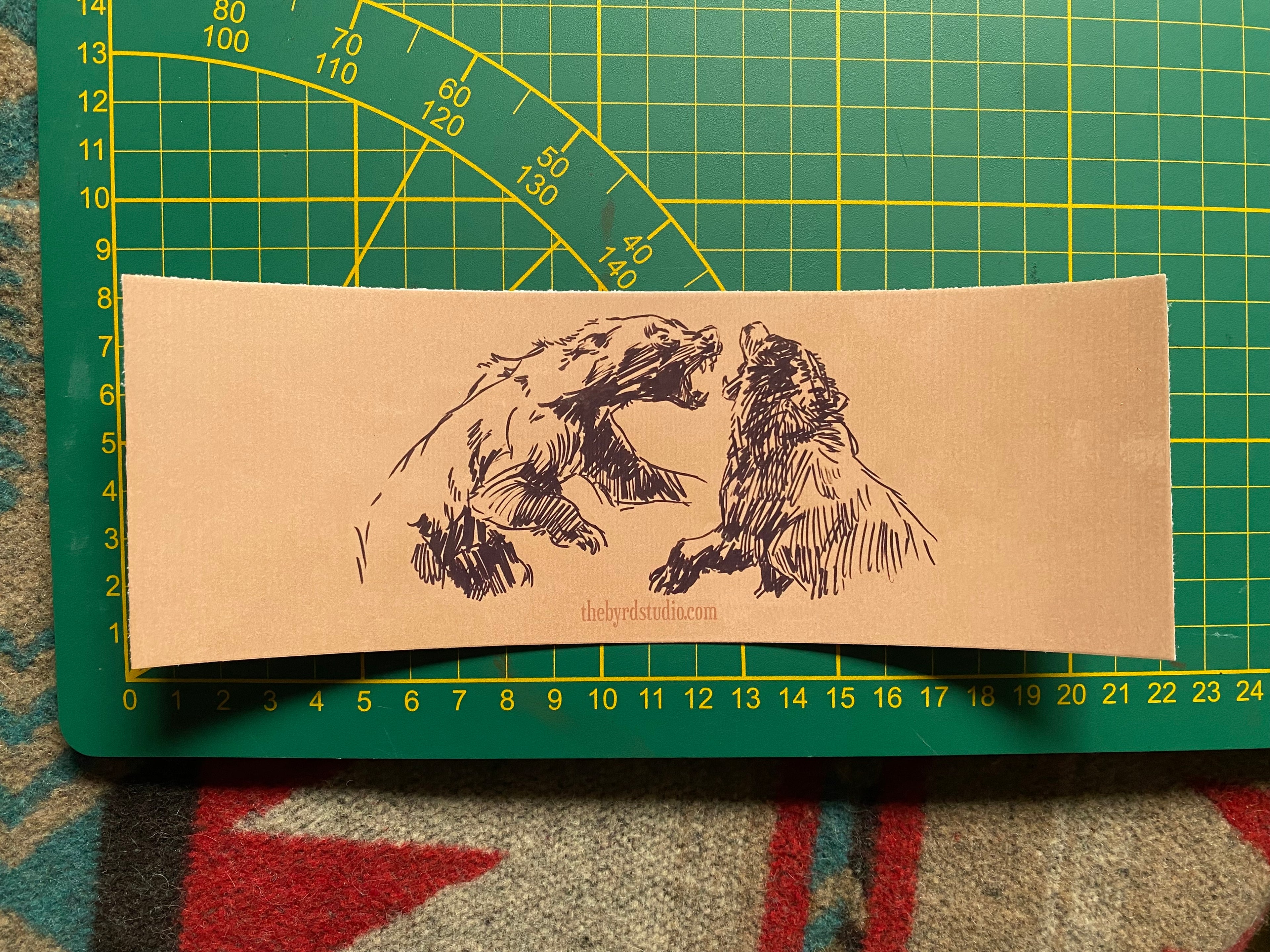 Ink sketches bumper stickers