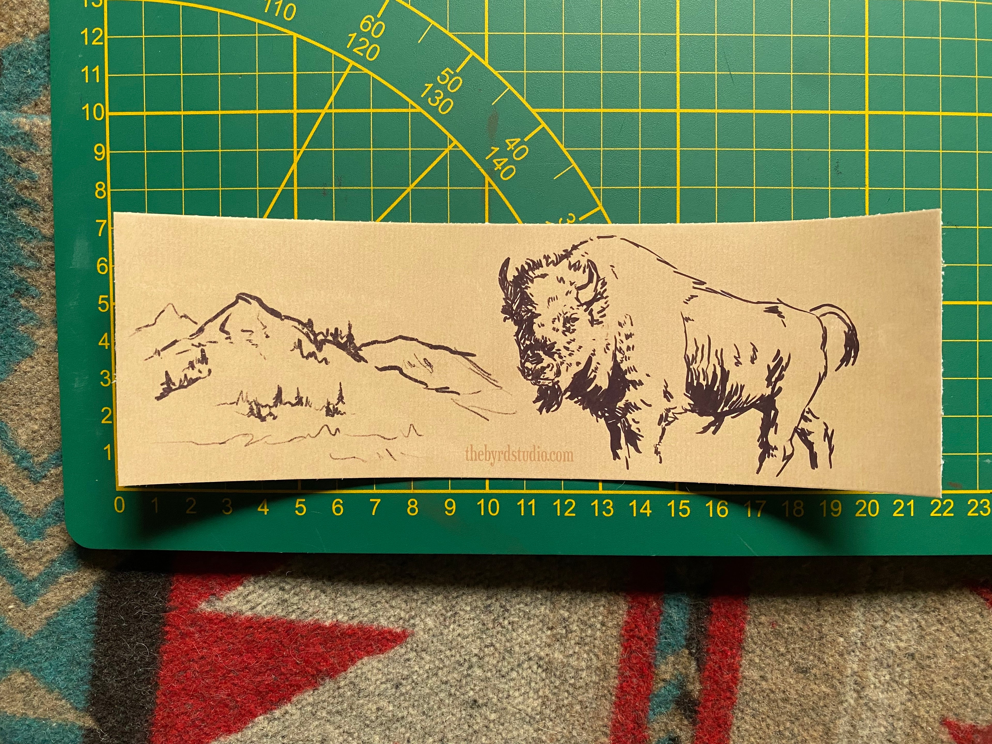 Ink sketches bumper stickers