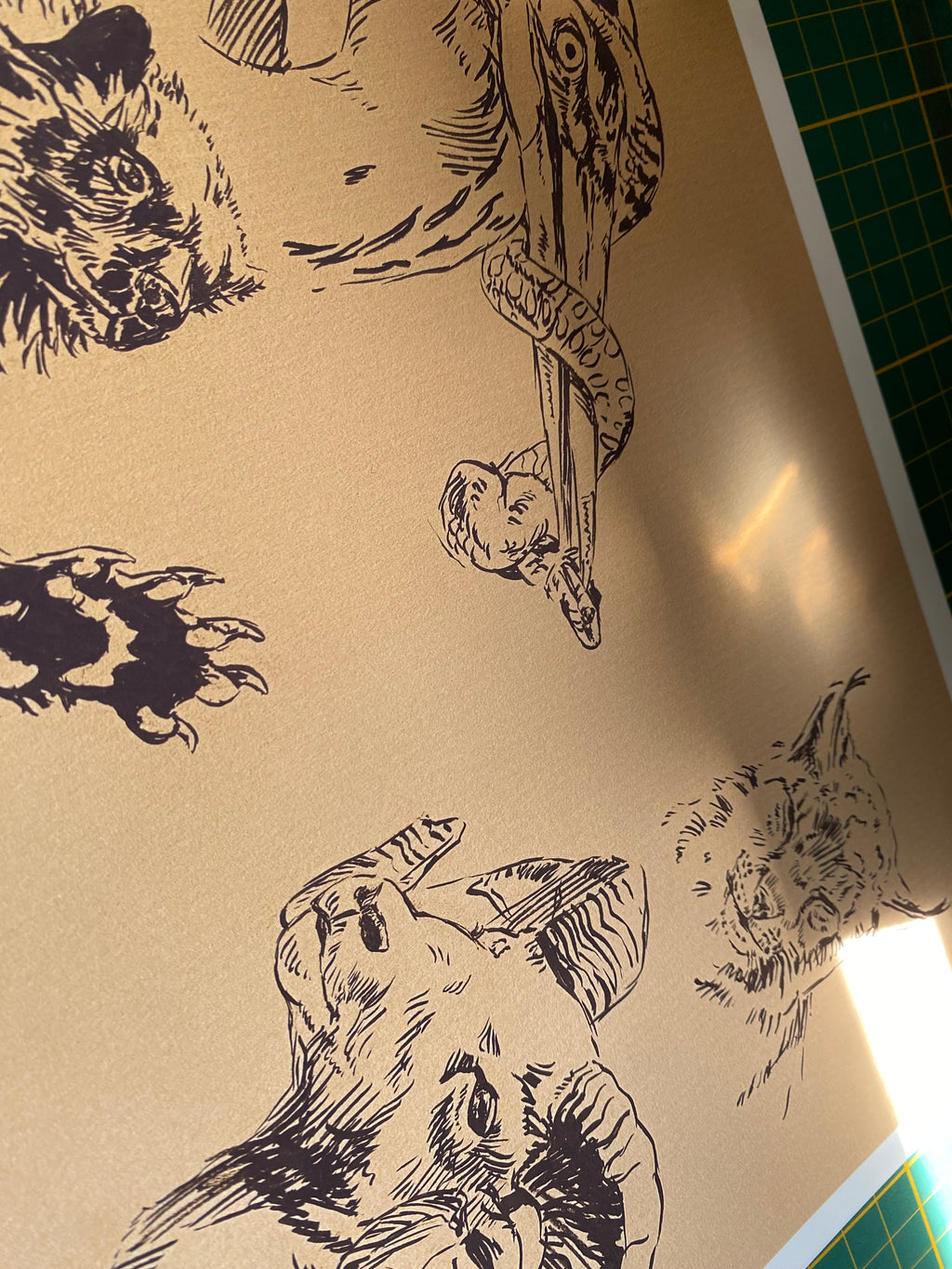 "Wildlife sketchpage" art print
