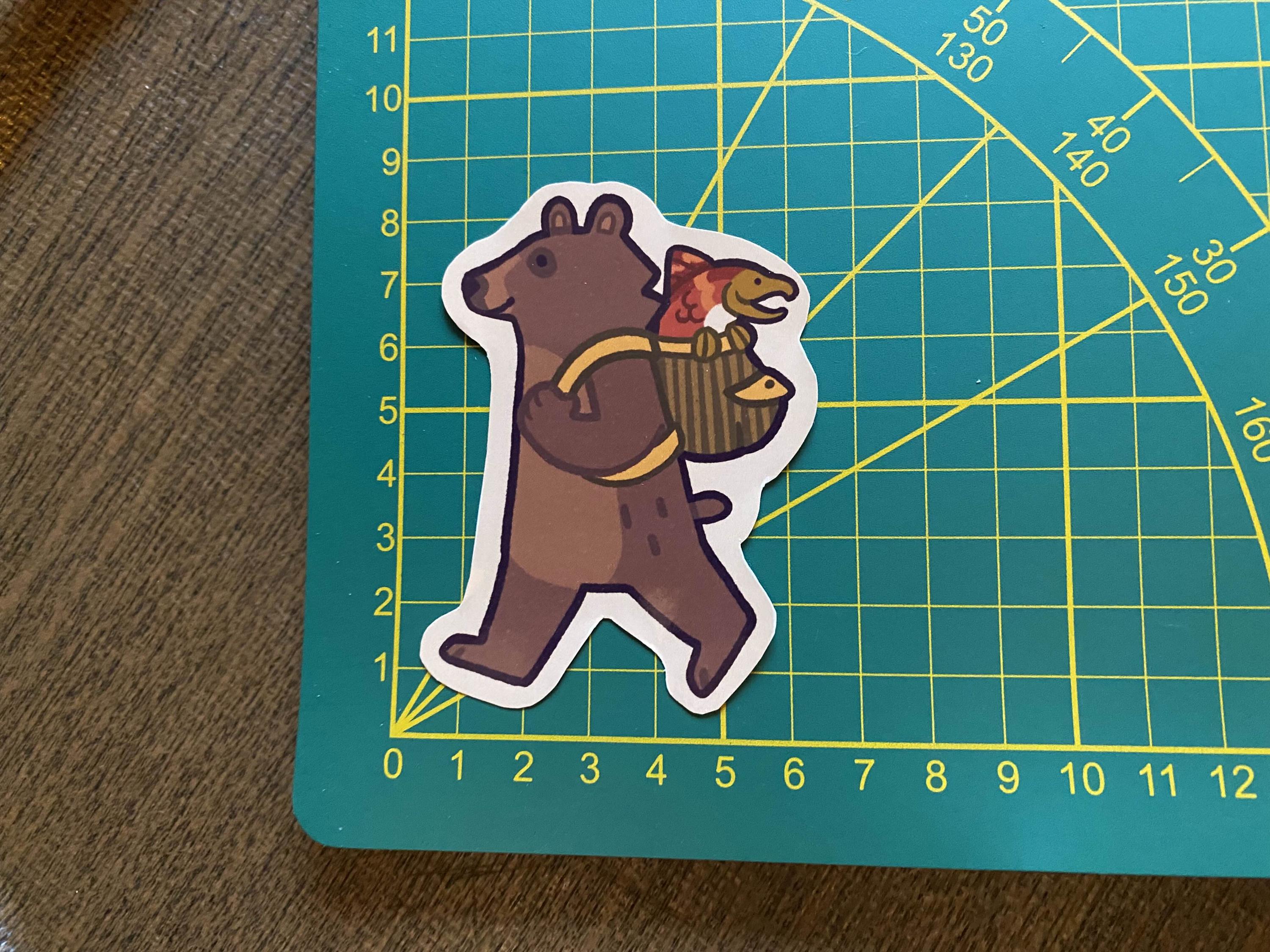 Inktober 2024 stickers day 1-5