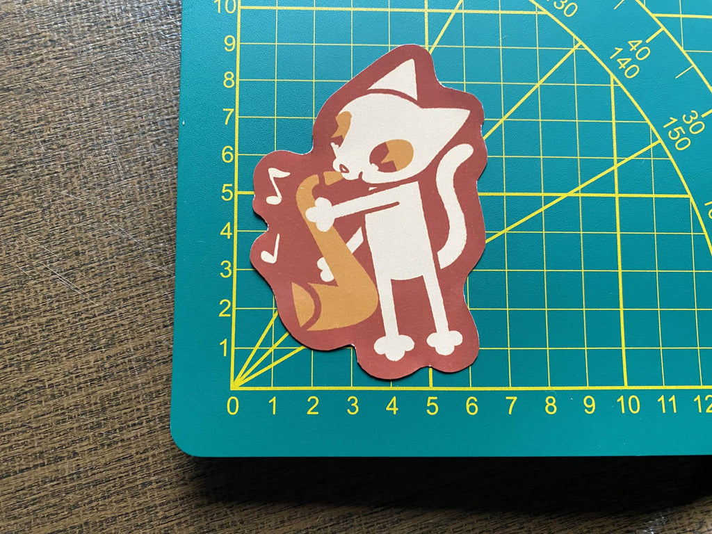 Jazz cats sticker set