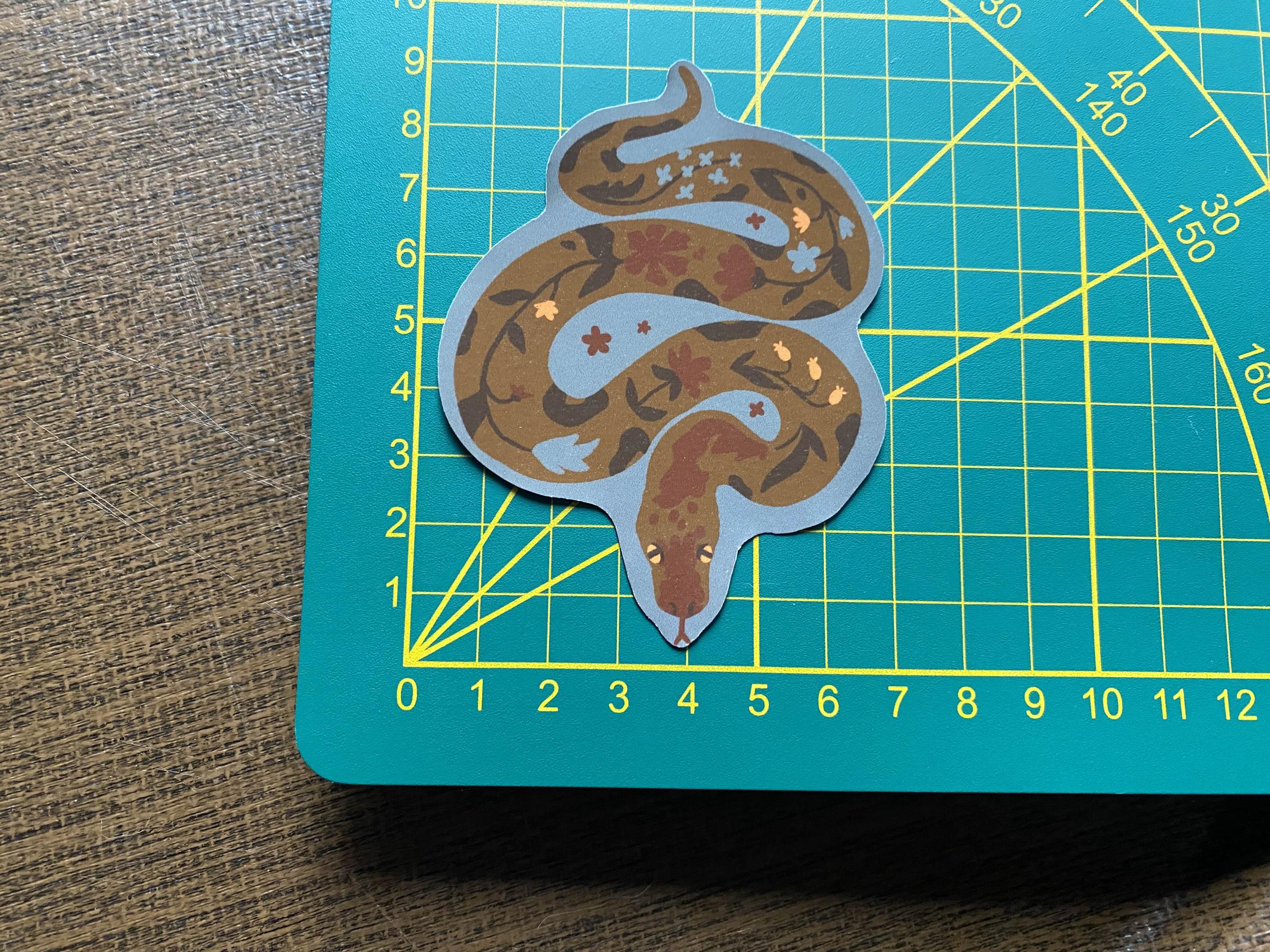 Blooming python sticker