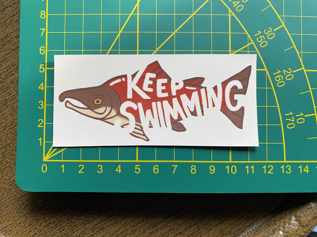 Motivational fishes sticker