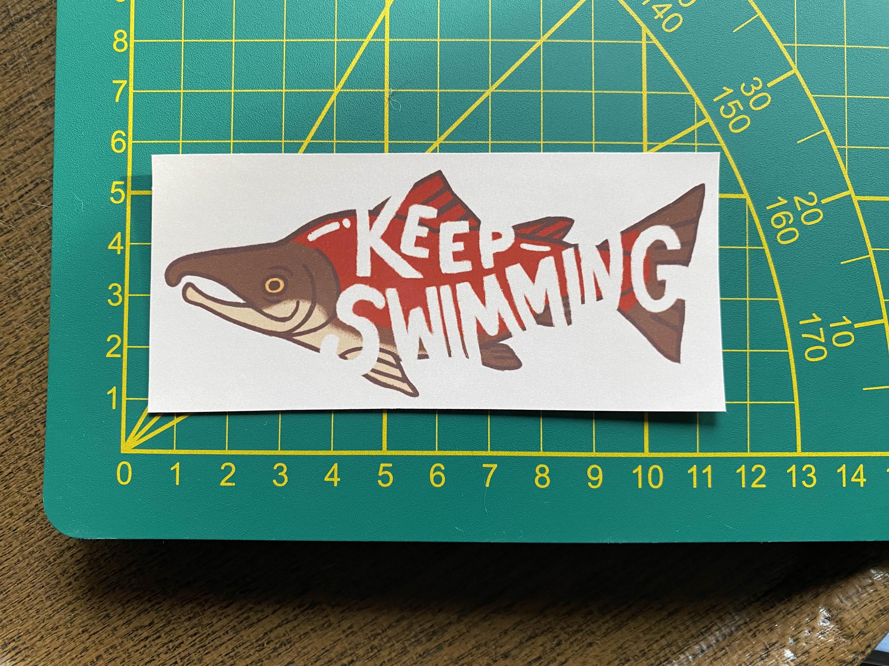 Motivational fishes sticker