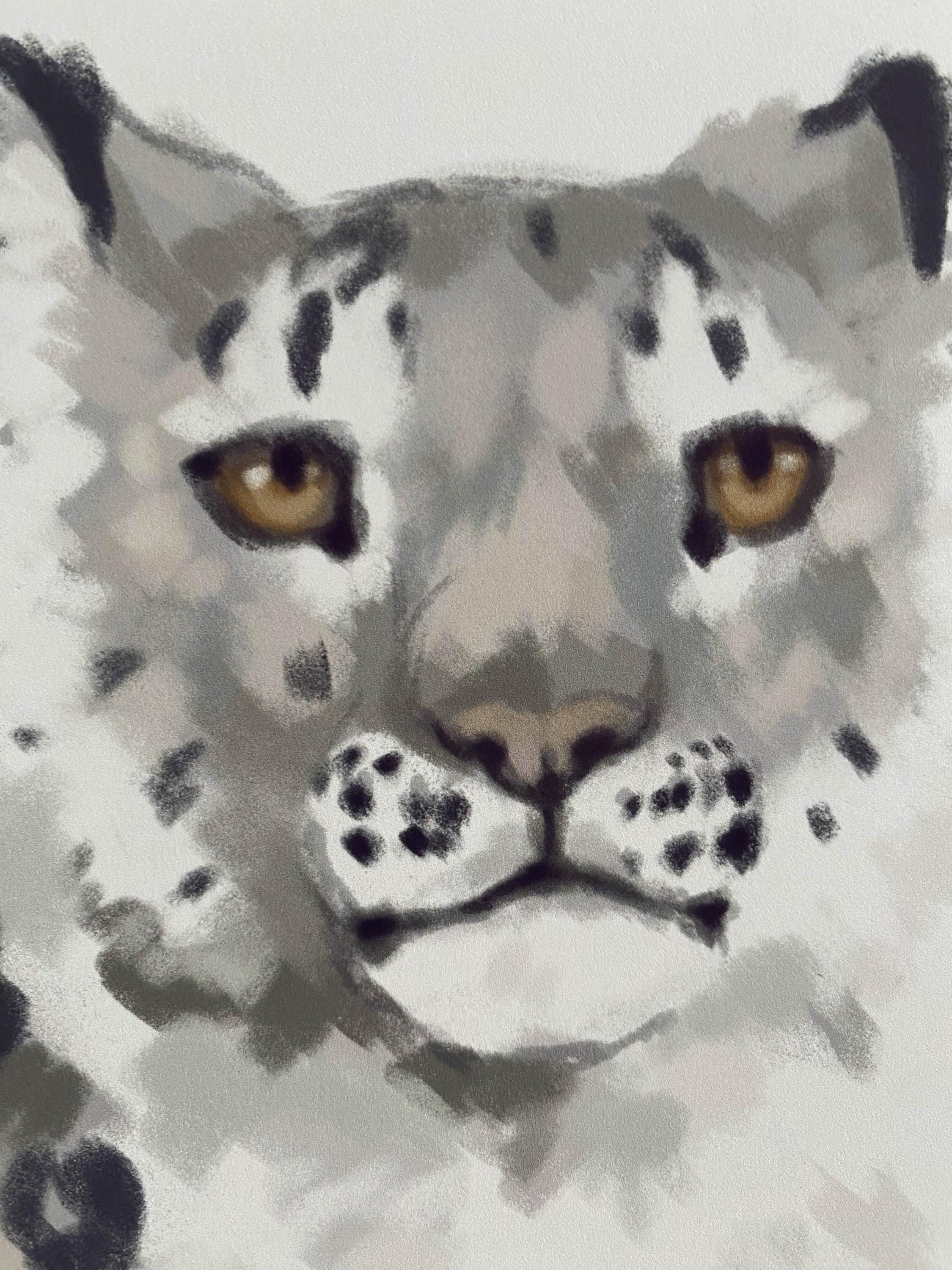 Snow Leopard art print - Wildlife Illustration