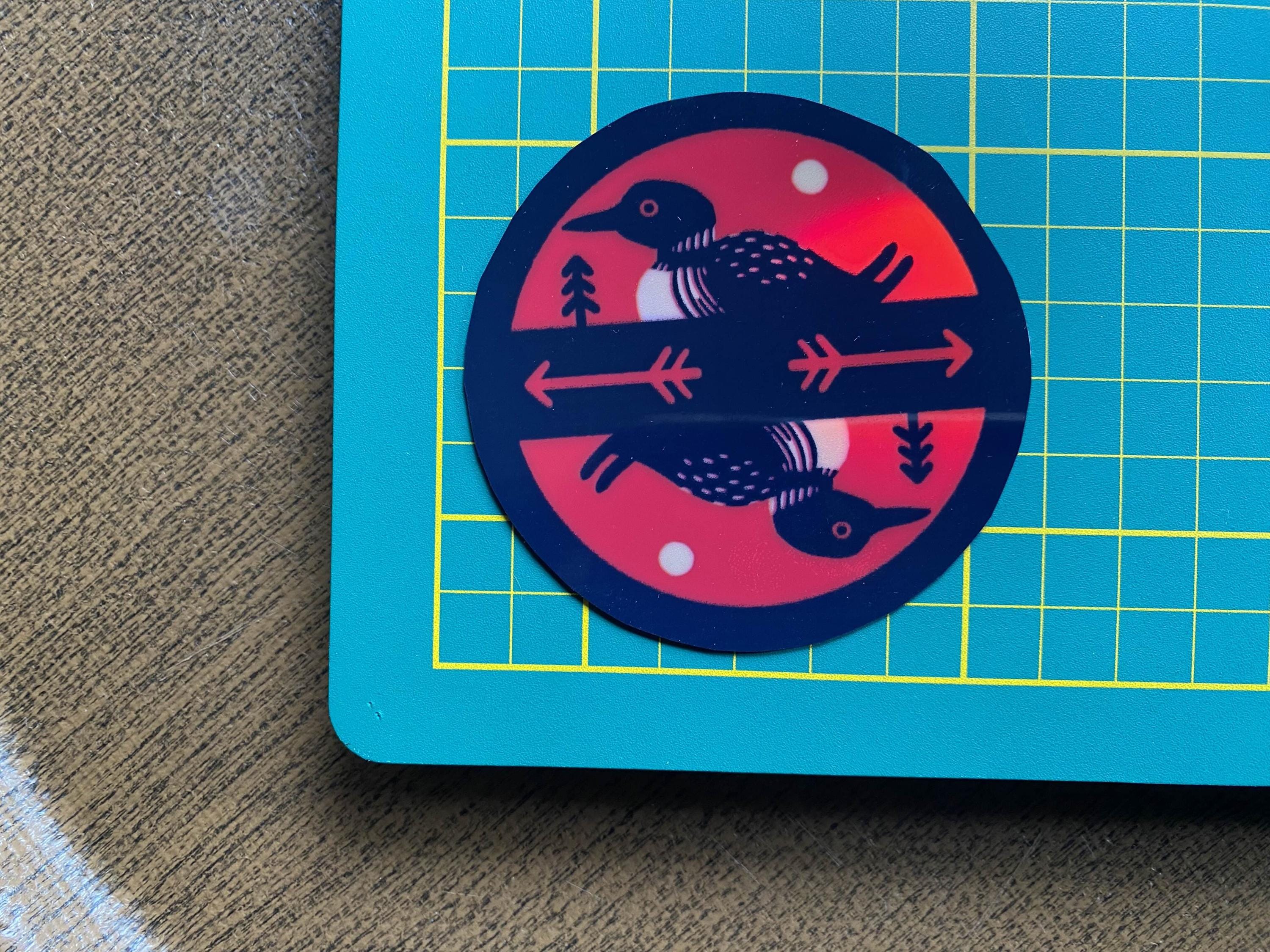 Under a full Loon sticker
