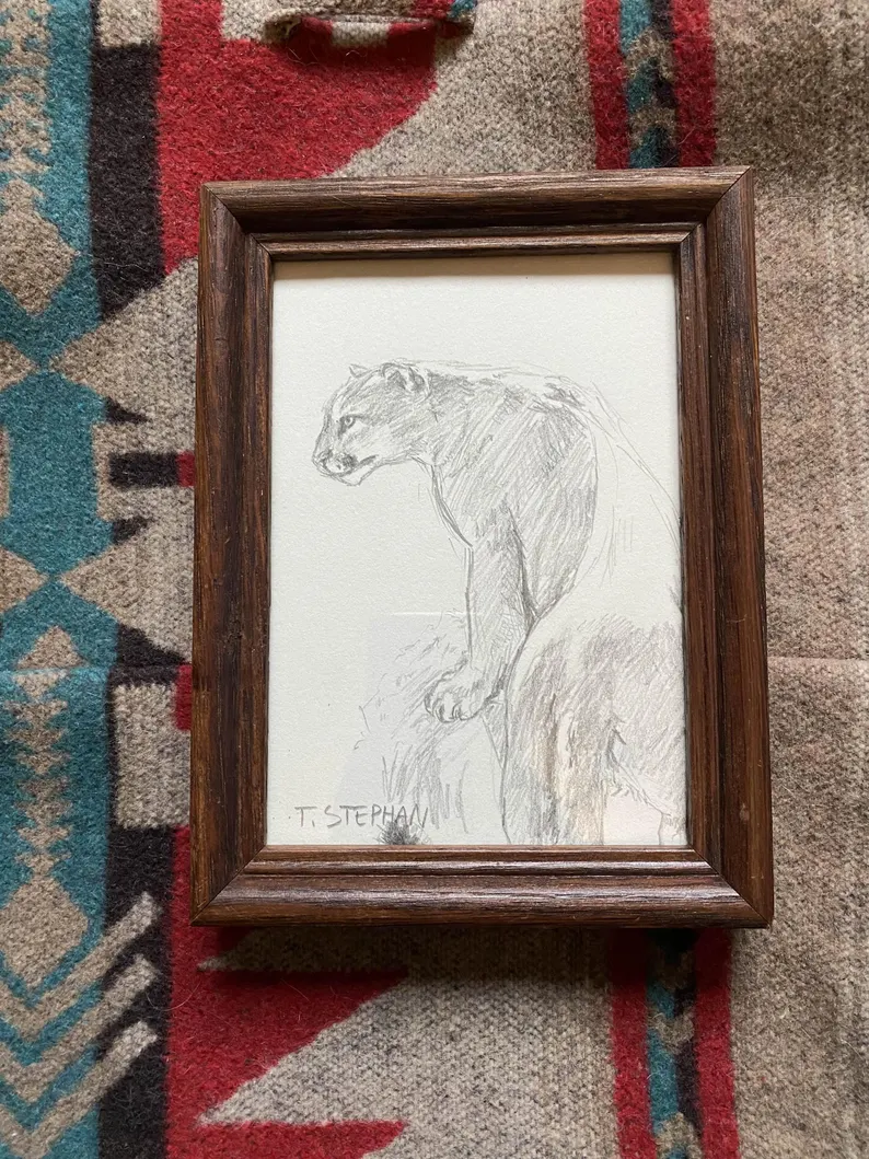 "Cougar" - Framed original